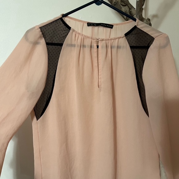 Zara Worn Once Sheer Blouse - Picture 5 of 6